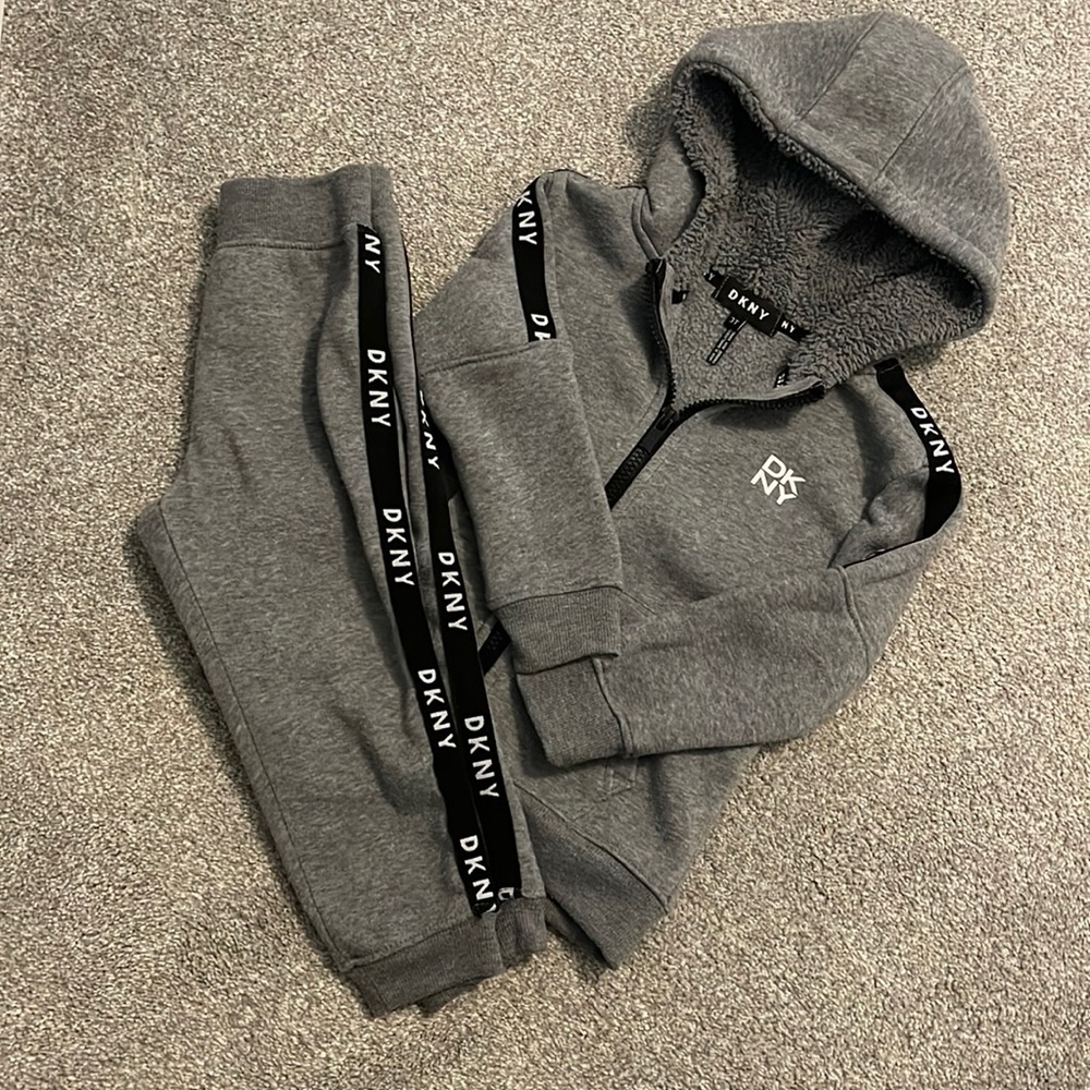 DKNY toddler boy hoodie and pant set size 3T